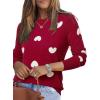 Burgundy White Heart