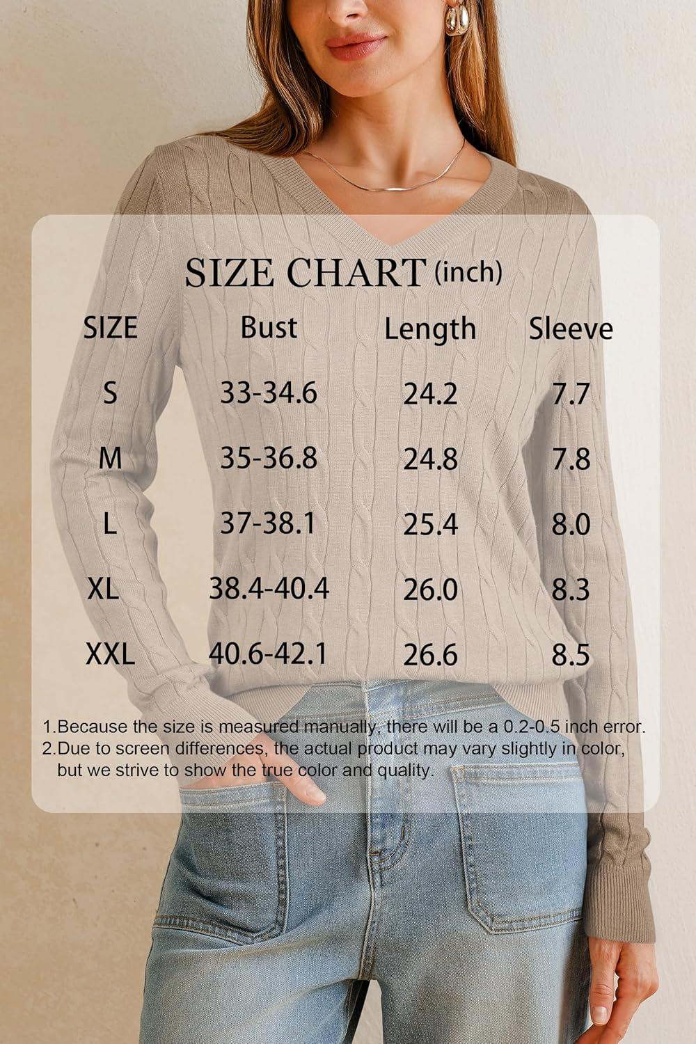 imageArachampCloz Womens Wool Blend Spring Sweaters Business Casual OutfitsCablecamel