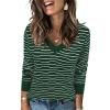 Striped Green White