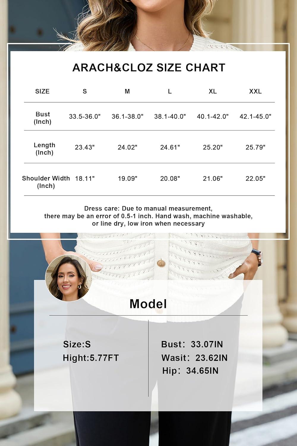 imageArachampCloz Women Cap Sleeve Sweater Vest 2025 Summer Crochet Button Down Knit Cardigan Loose Business Casual Tops TrendyWhite