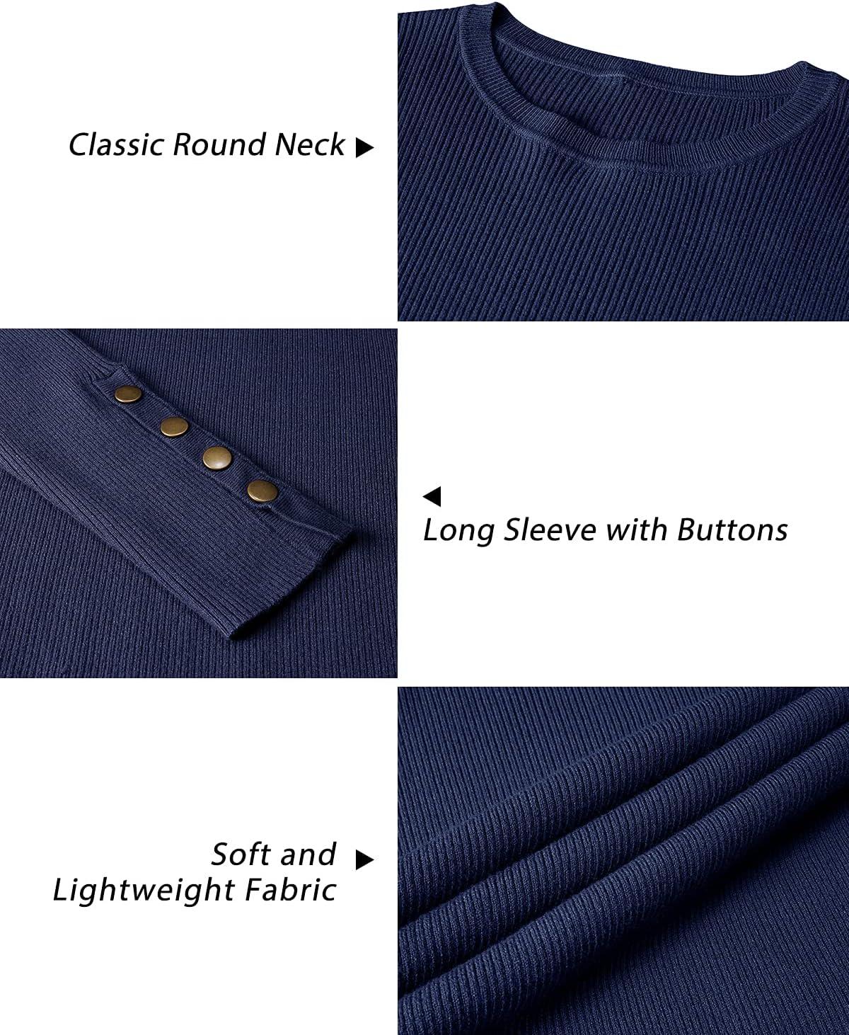 imageArachampCloz Womens Fitted Pullover Sweaters Long Sleeve Mock Neck Knitted Tops Fall Fashion 2022Navy