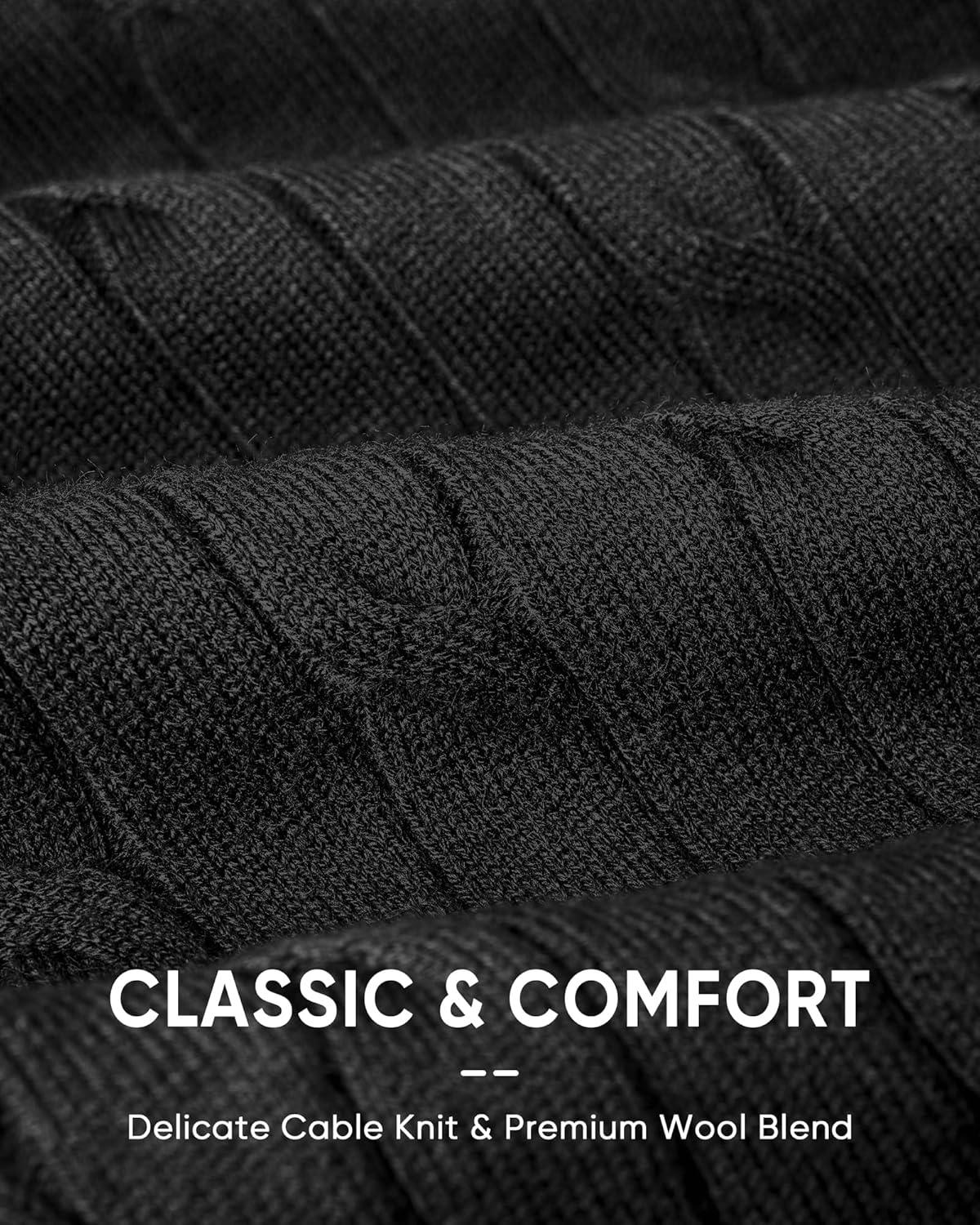 imageArachampCloz Womens Wool Blend Knit Spring Business Casual Relaxed fit Short Sleeve Sweater Pullover 2026Cable Knitcable Knitblack