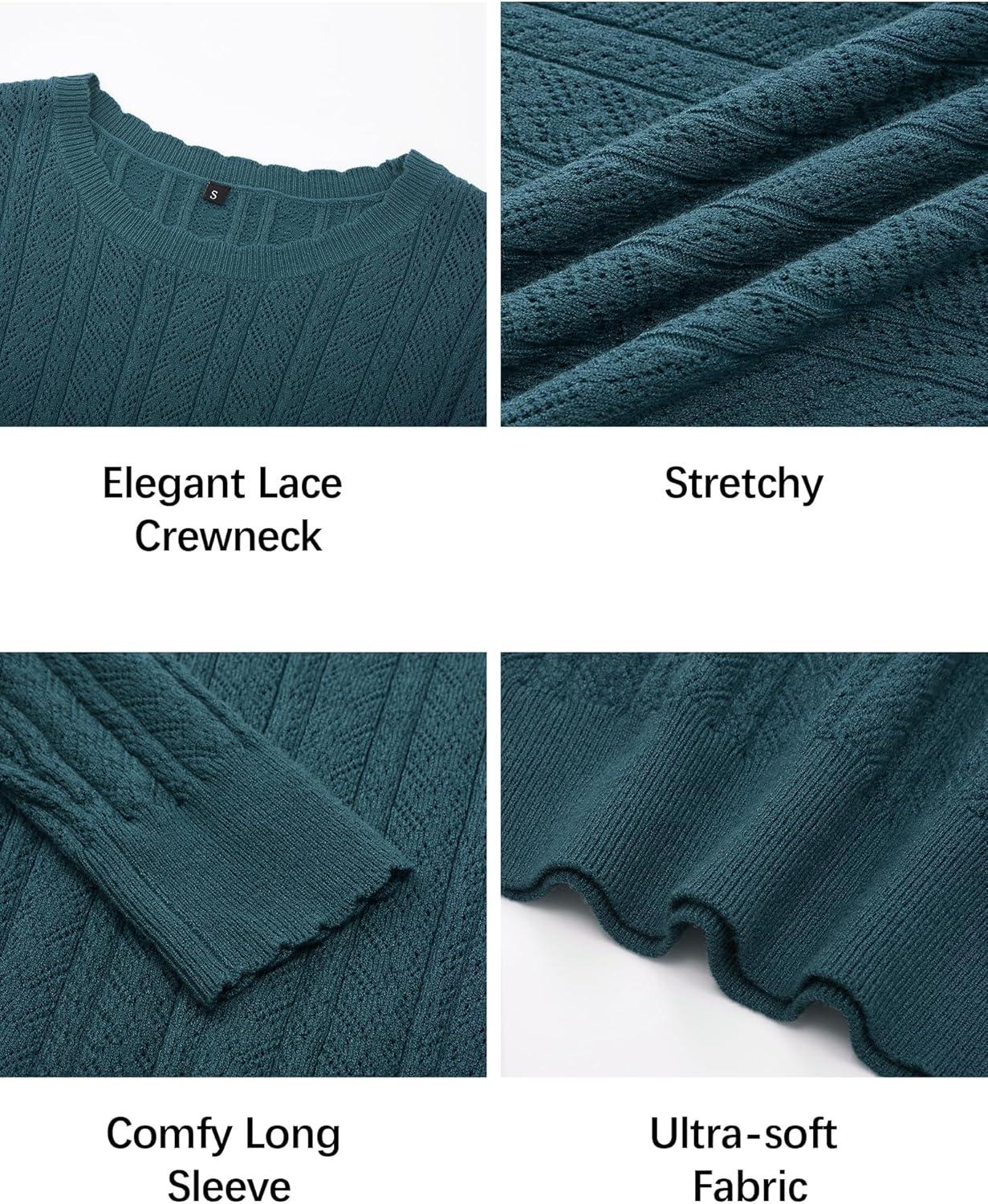 imageArachampCloz Womens Spring Summer Scalloped Short Sleeve Tops Textured ShirtsBpeacock Blue