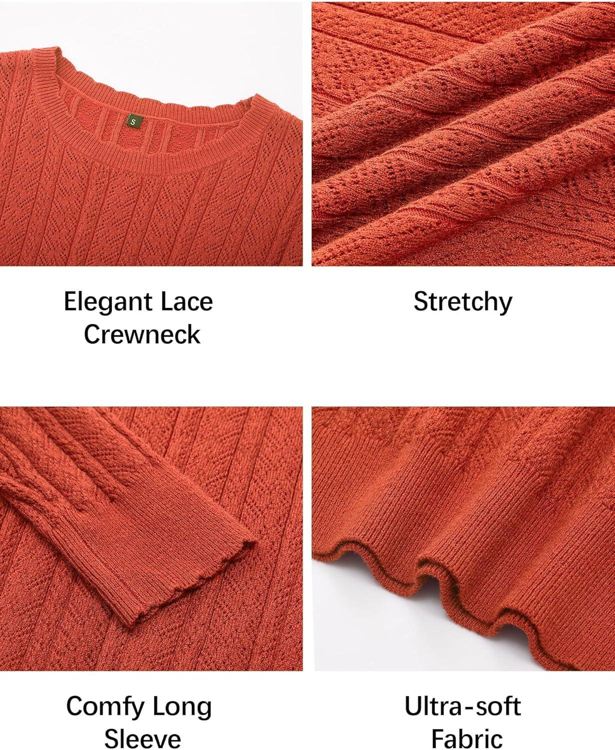 imageArachampCloz Womens Spring Summer Scalloped Short Sleeve Tops Textured ShirtsBrust Orange