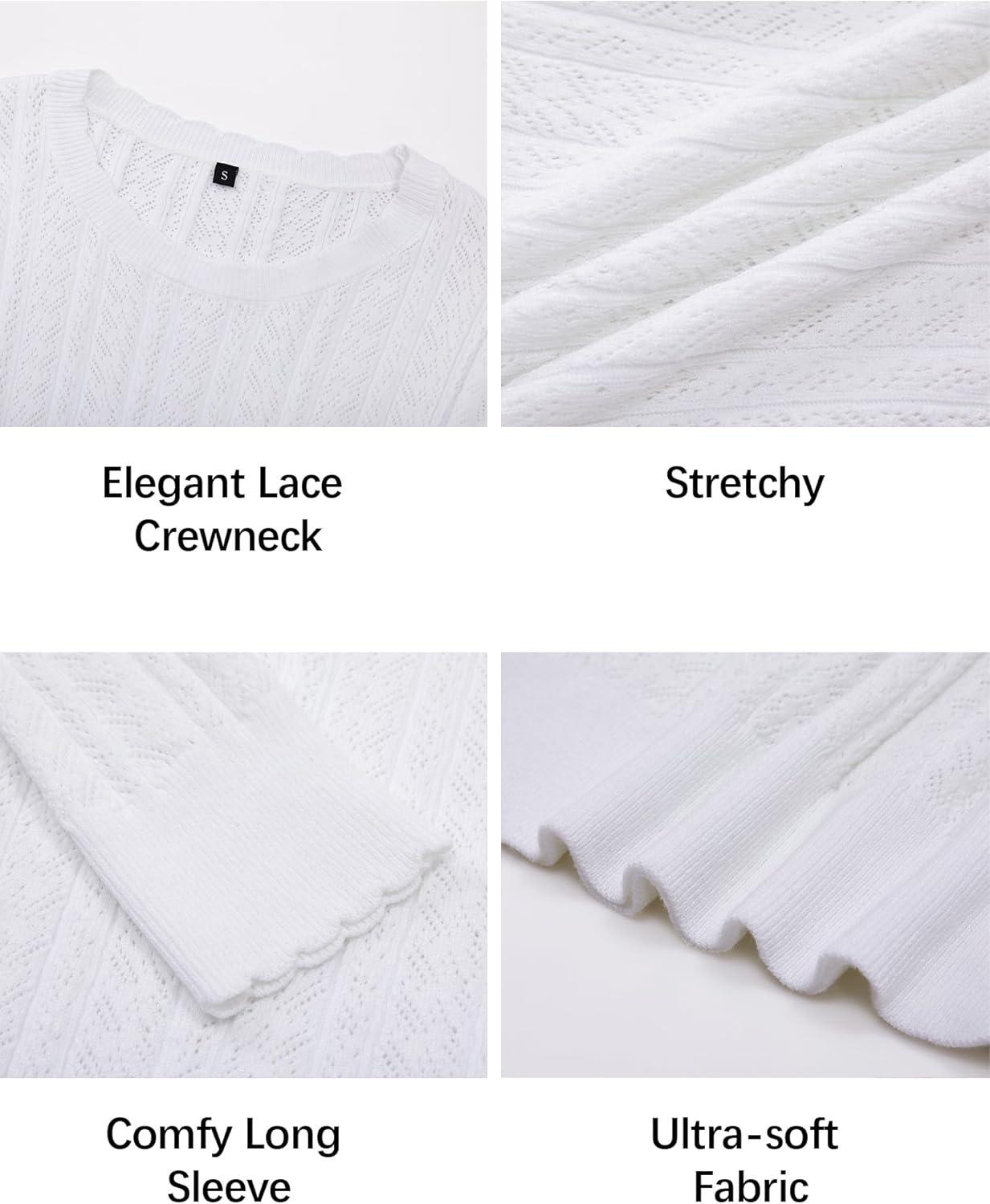 imageArachampCloz Womens Spring Summer Scalloped Short Sleeve Tops Textured ShirtsBwhite