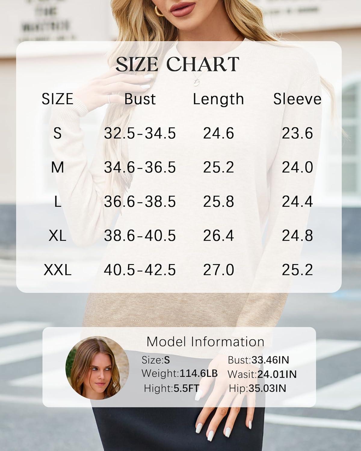 imageArachampCloz Womens Wool Blend Classic Crew Neck Casual Fall SweatersAapricot02