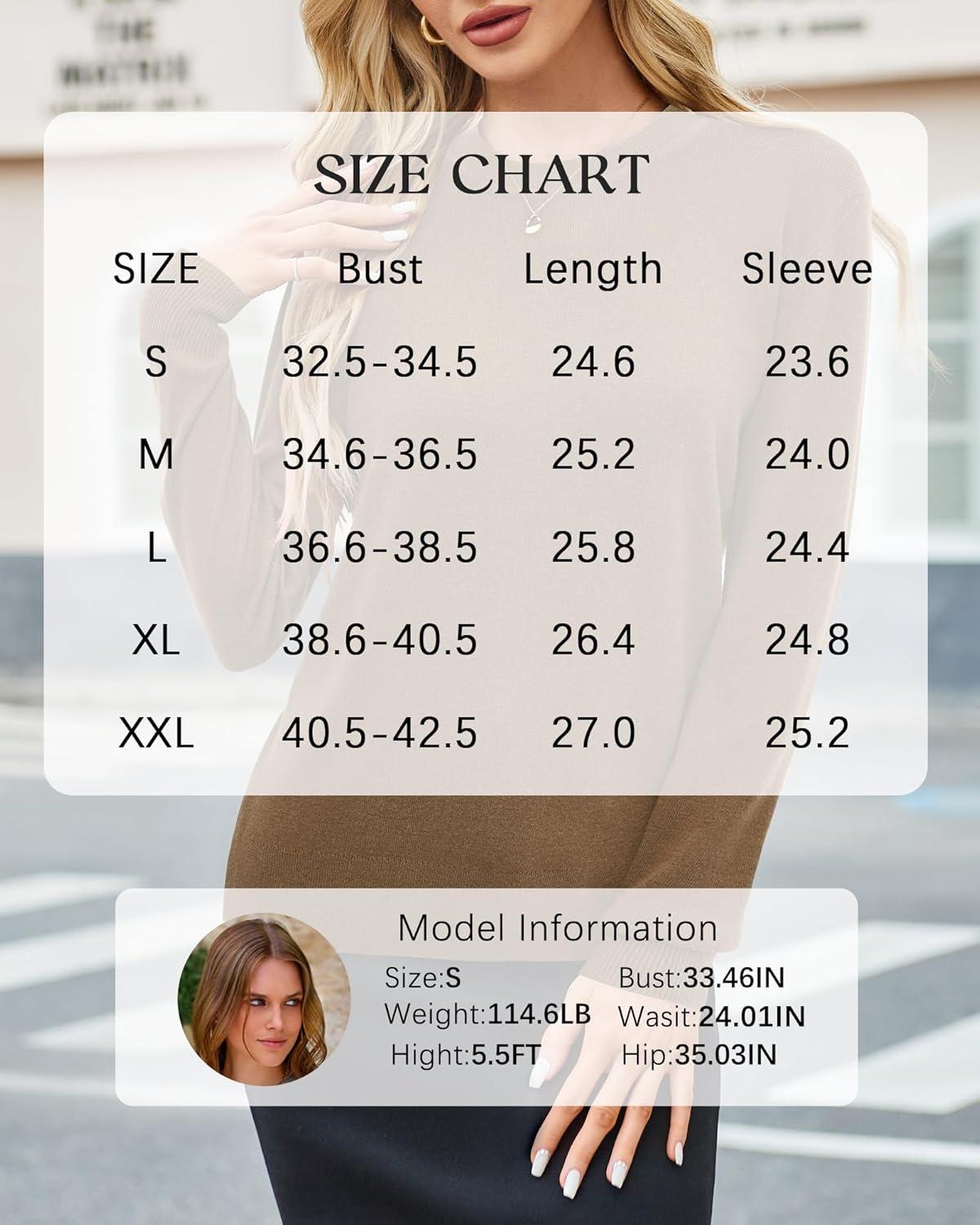 imageArachampCloz Womens Wool Blend Classic Crew Neck Casual Fall SweatersAcamel