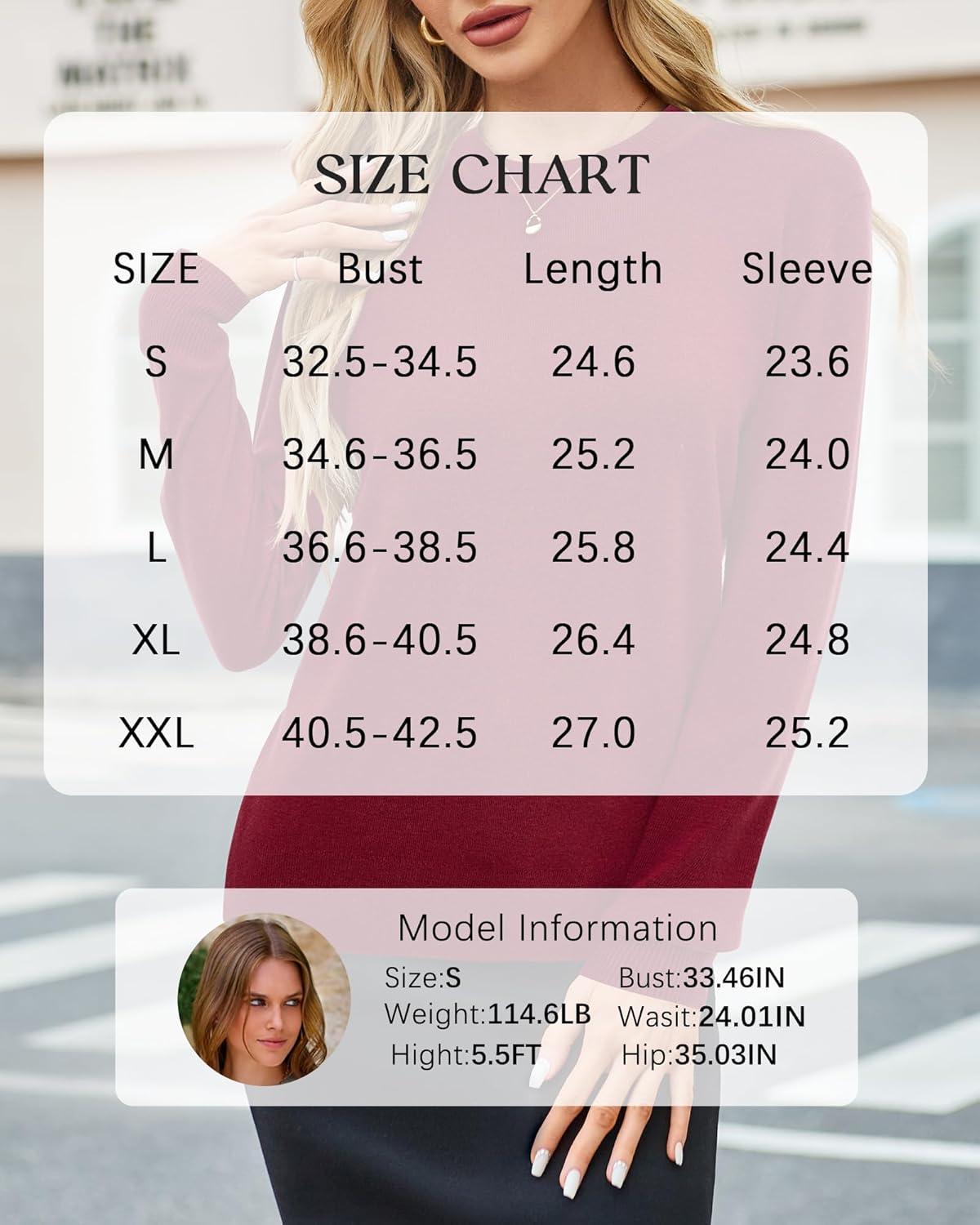 imageArachampCloz Womens Wool Blend Classic Crew Neck Casual Fall SweatersAred