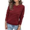 Striped Wine Black