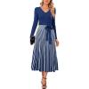Navy Blue-white Stripe
