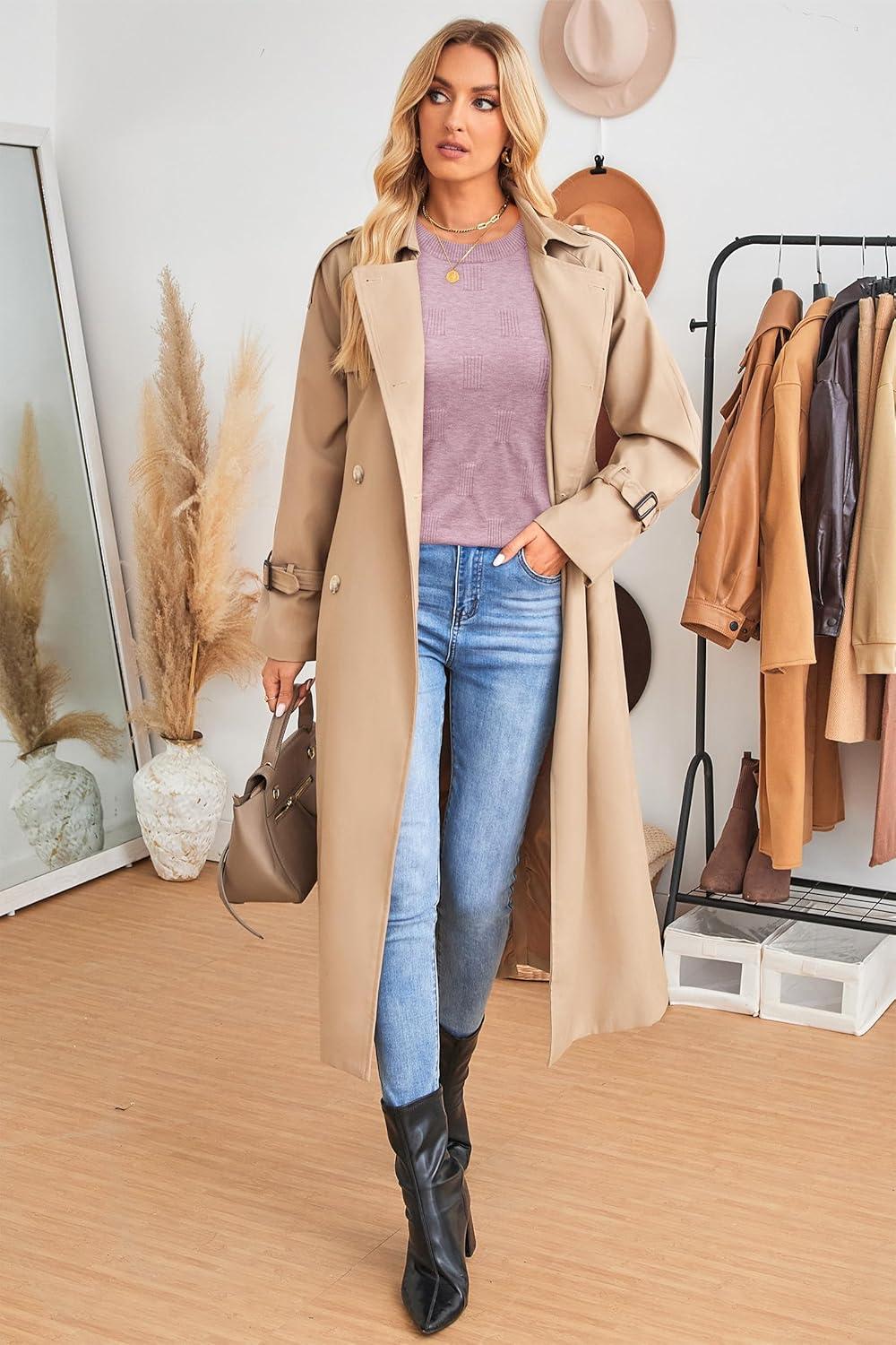 imageArachampCloz Womens Soft Knit Sweater Fall Dressy Casual Pullover TopsApink02