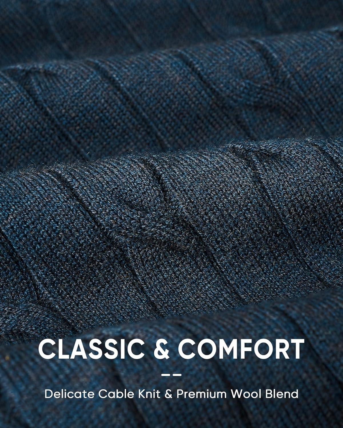 imageArachampCloz Womens Wool Blend Knit Spring Summer Business Casual Lightweight Short Sleeve Sweater Pullover 2026Cable Knitdark Blue