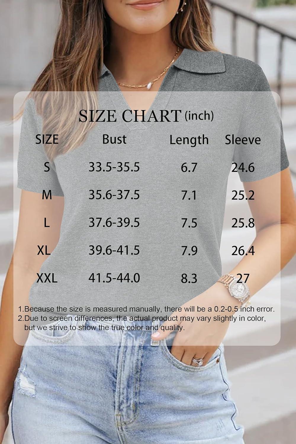 imageArachampCloz Womens Wool Blend Knit Spring Summer Business Casual Lightweight Short Sleeve Sweater Pullover 2026Grey