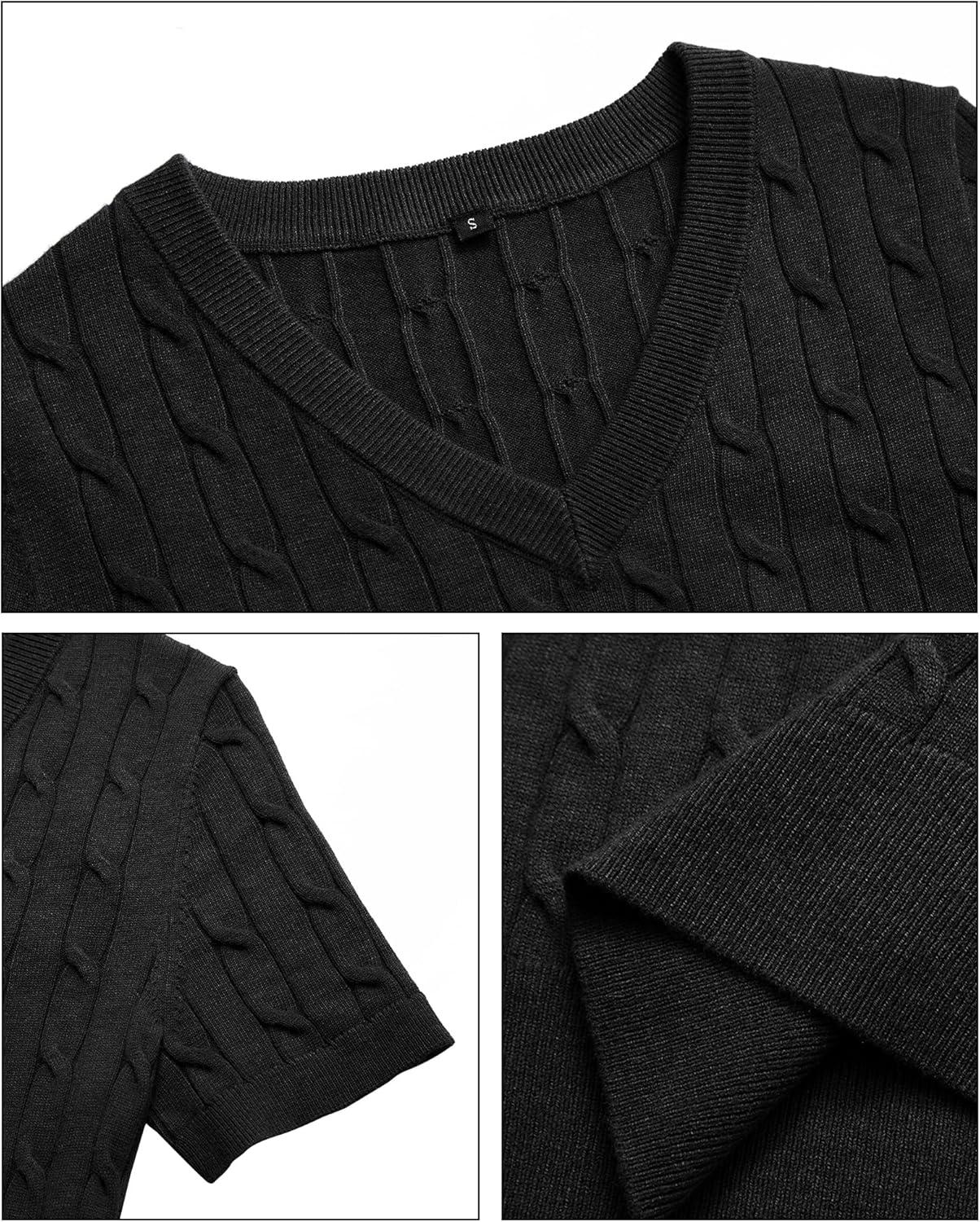 imageArachampCloz Womens Wool Blend Spring Summer Lightweight Business Casual Sweater Tops 2026Cableblack02