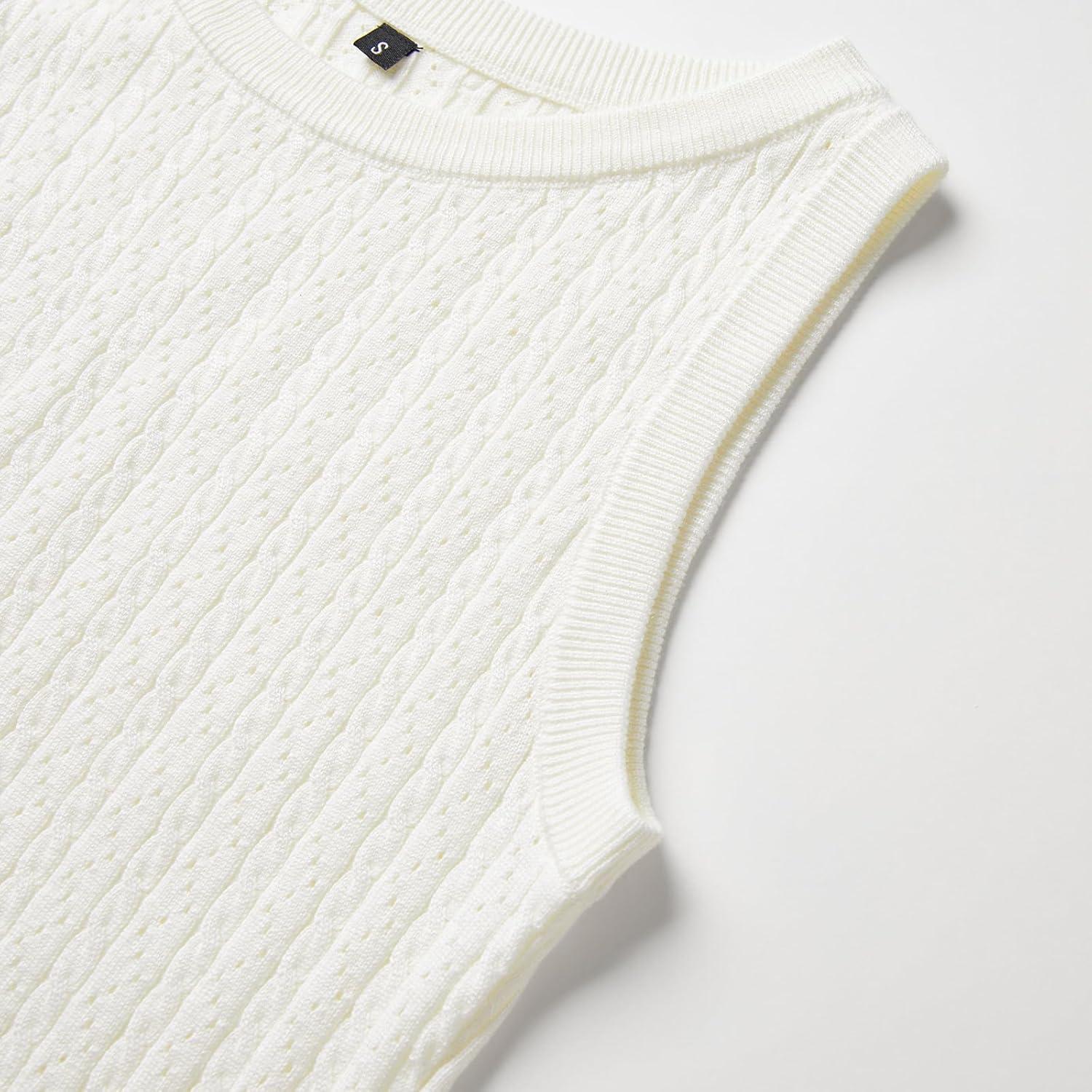 imageArachampCloz Womens Wool Blend Sweaters Non See Through AllSeason Business Casual Tank 2026Coffwhite