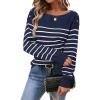 Navy Blue and White