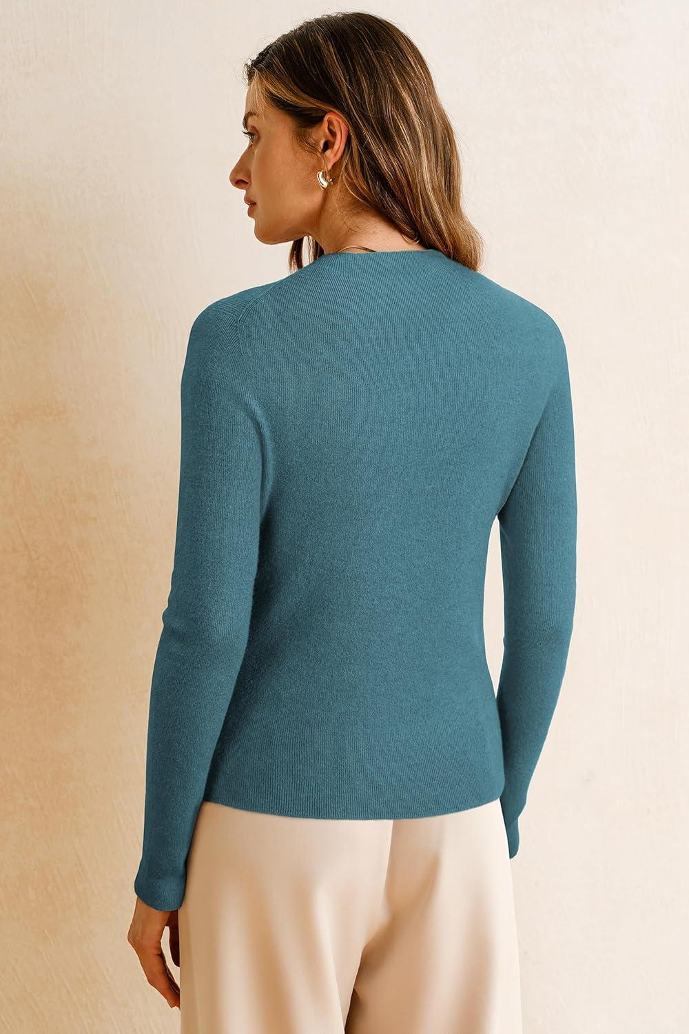 imageArachampCloz Womens Wool Blend Fall Seamless Rip Resistant Warm Layered Tops Business Casual SweatersAblue