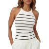 Striped White Black