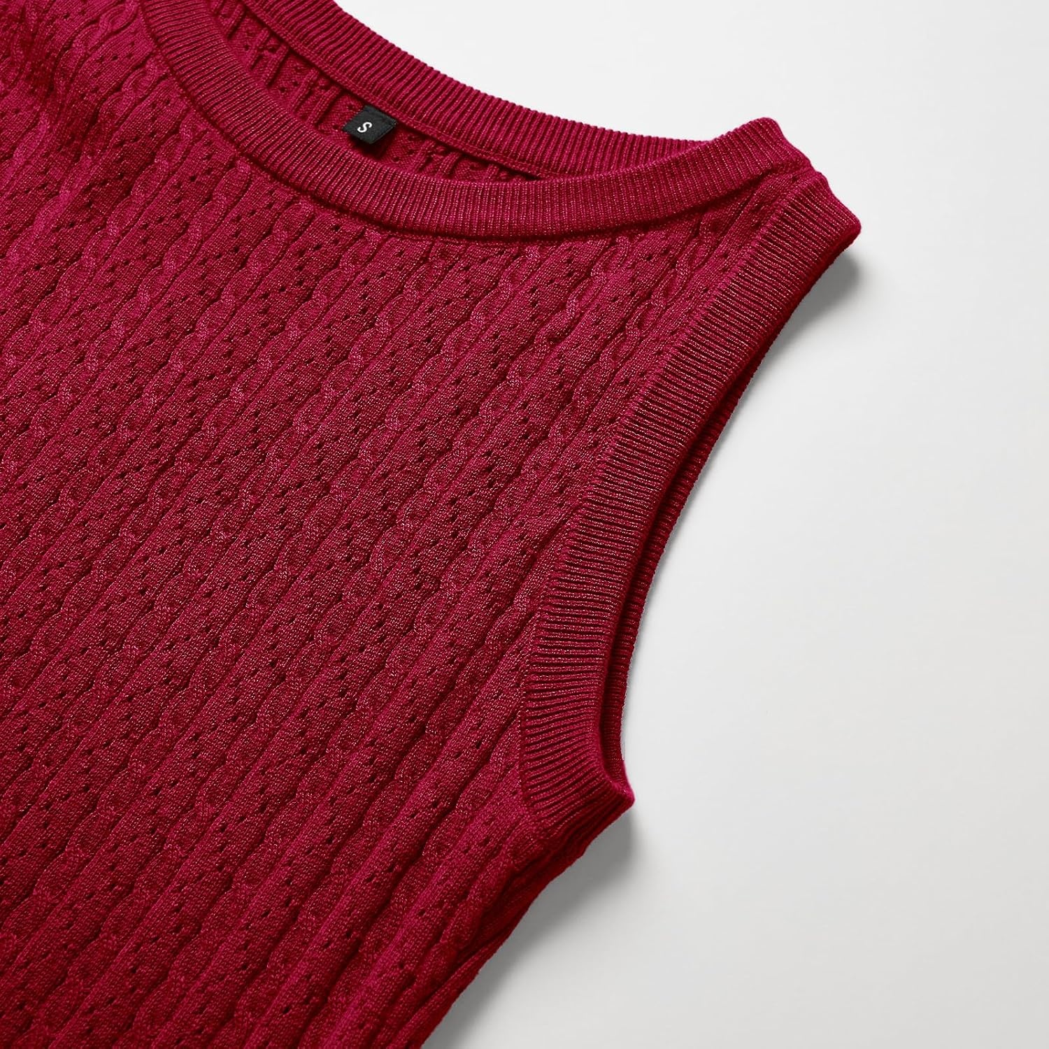 image:imageArachampCloz Womens Wool Blend Sweaters Non See Through Summer Business Casual Tank 2026Cburgundy Red