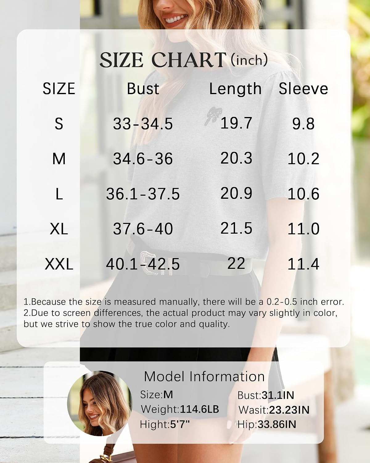 image:imageArachampCloz Womens Puff Short Sleeve Shirts 2025 Summer Crew Neck Sequin Cute Crop Tops Trendy Casual PulloverDark Grey