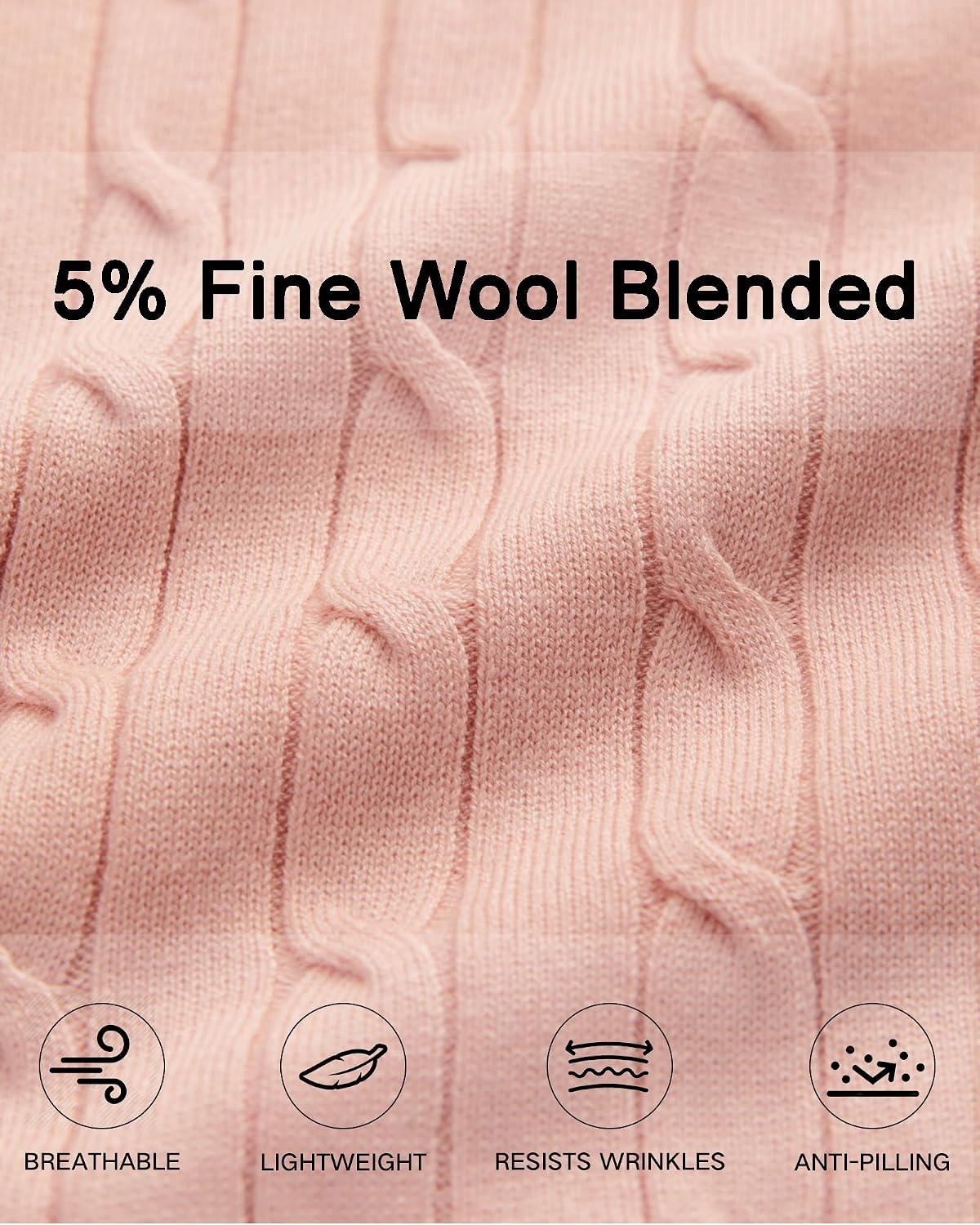 image:imageArachampCloz Womens Wool Blend Short Sleeve Summer Business Casual Sweater LightweightampSoft Fabric Breathable Top VNeck Regular Fit Office Wear Teacher Outfits Fall Capsule Wardrobe 2026Cablepale Pink
