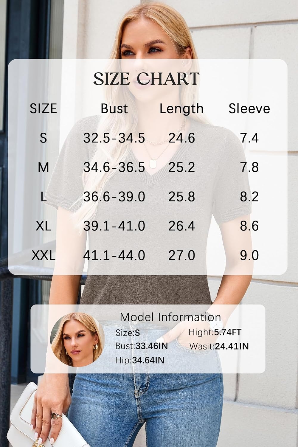image:imageArachampCloz Womens Wool Blend Short Sleeve Summer Business Casual Sweater LightweightampSoft Fabric Breathable Top VNeck Regular Fit Office Wear Teacher Outfits Fall Capsule Wardrobe 2026Coffee
