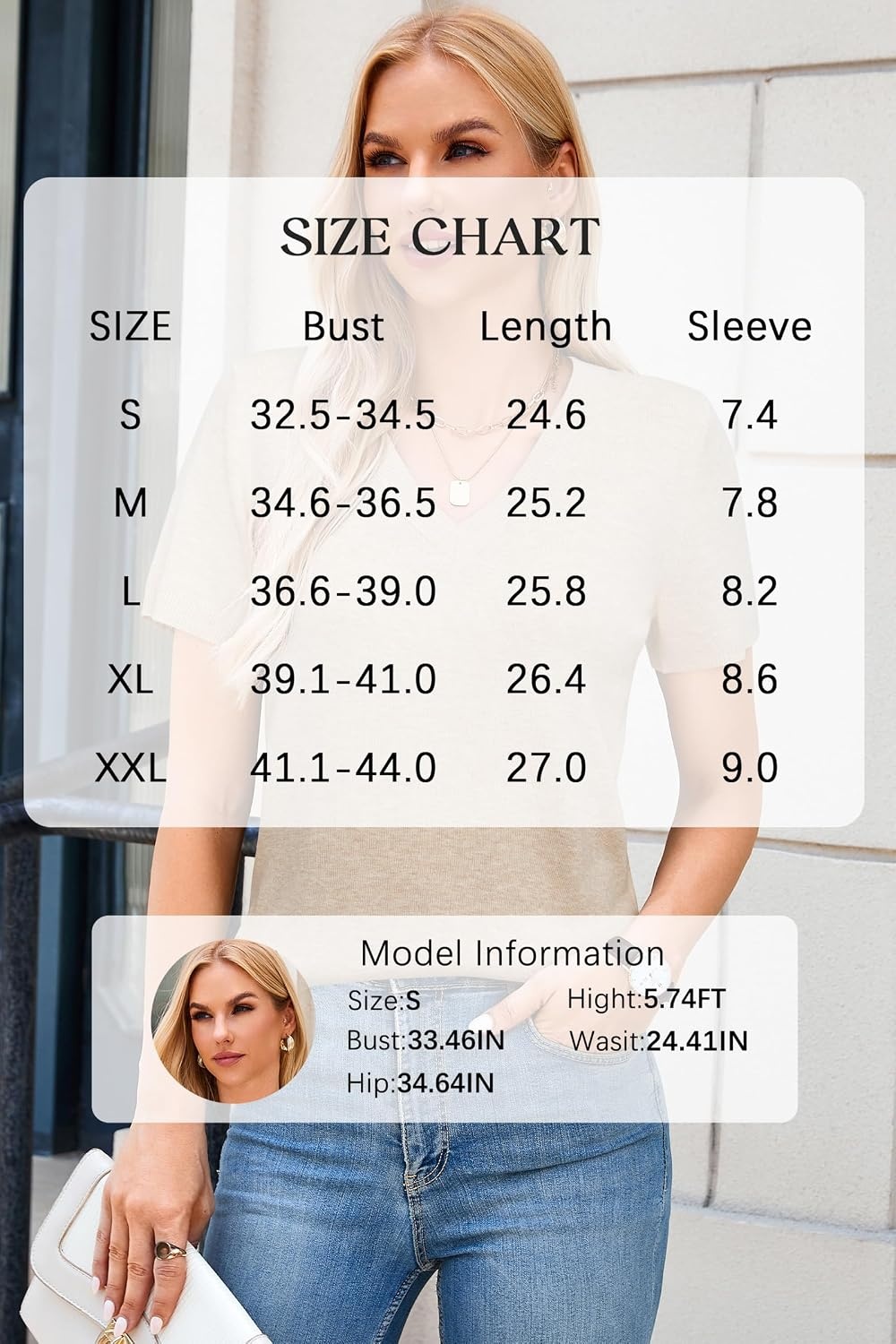 image:imageArachampCloz Womens Wool Blend Short Sleeve Summer Business Casual Sweater LightweightampSoft Fabric Breathable Top VNeck Regular Fit Office Wear Teacher Outfits Fall Capsule Wardrobe 2026Apricot