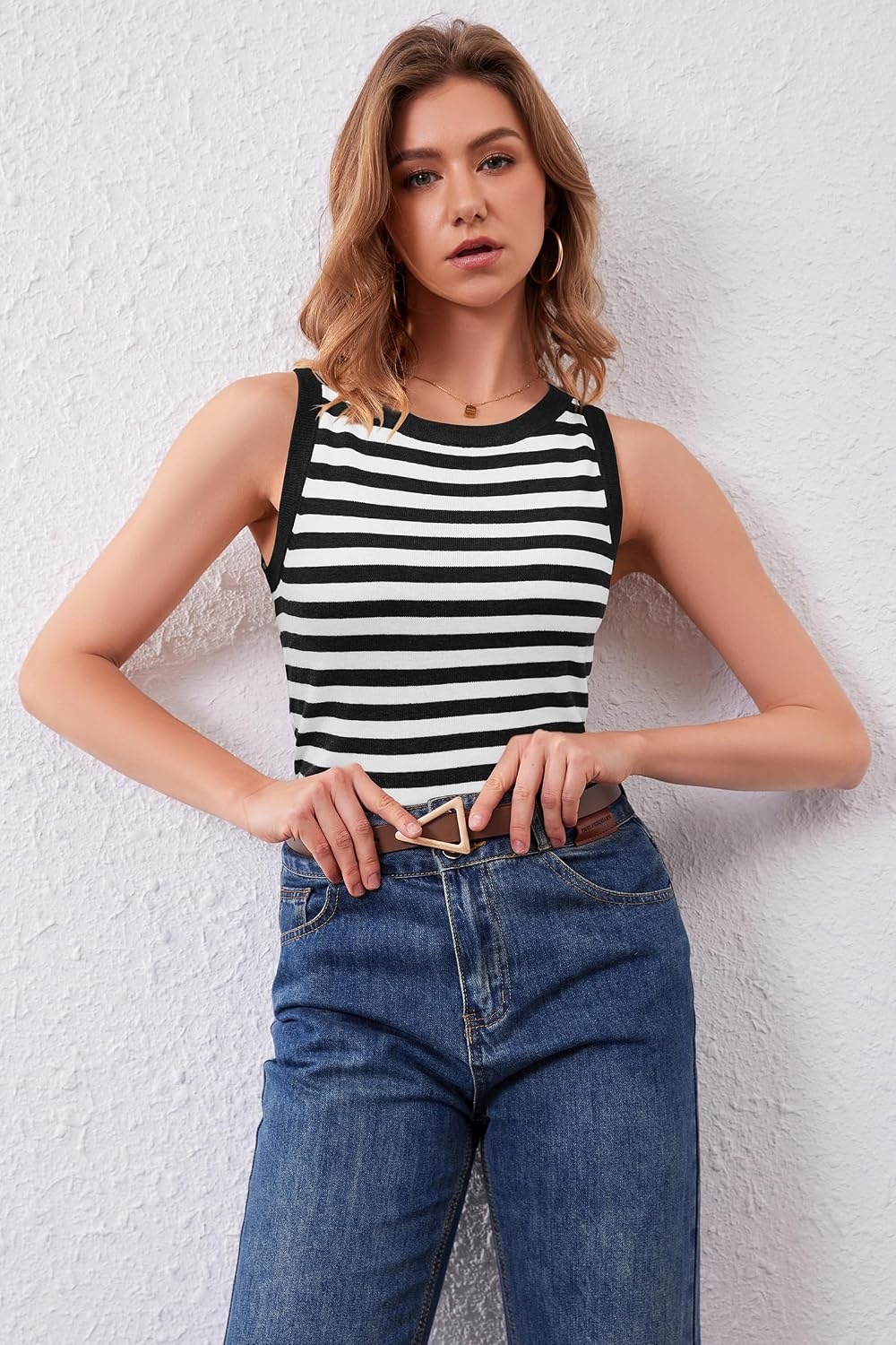 image:imageArachampCloz Womens Wool Blend Sleeveless All Season Business Casual Tank Soft Breathable Wool Blend Stretchy lightweight Sleeveless Business Casual Work Outfit Spring Summer Fall Clothes Wear 2026Blackbeige