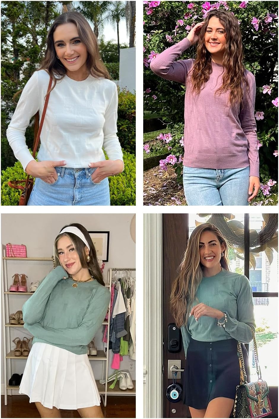 image:imageArachampCloz Womens Soft Knit Fall Winter Sweater Business Casual Basic Tops Lightweight amp Breathable Fabric Long Sleeve Classic Pullover Top Solo amp Layer Outfits Teacher Outfits Office Wear 2026Agray