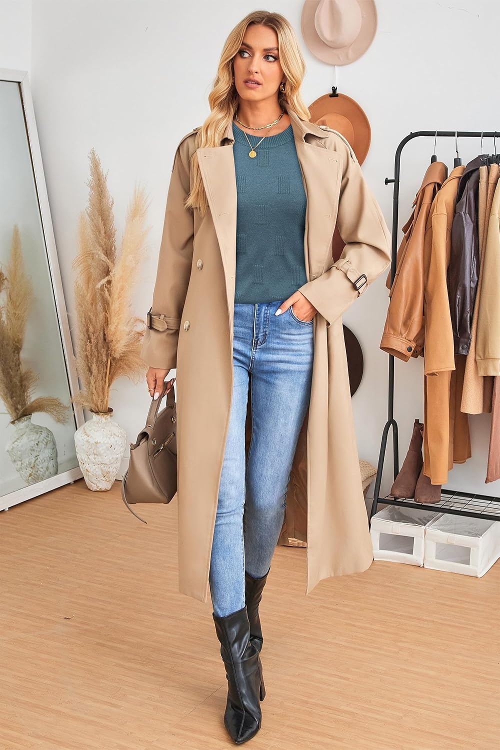 image:imageArachampCloz Womens Soft Knit Fall Winter Sweater Business Casual Basic Tops Lightweight amp Breathable Fabric Long Sleeve Classic Pullover Top Solo amp Layer Outfits Teacher Outfits Office Wear 2026Anebulas Blue