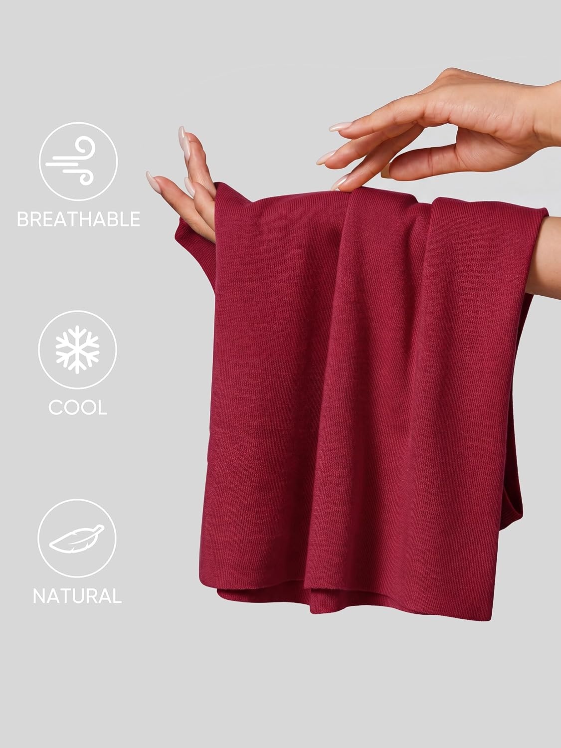 image:imageArachampCloz Womens Wool Blend Mock Neck Fall Business Casual Sweater TankBurgundy
