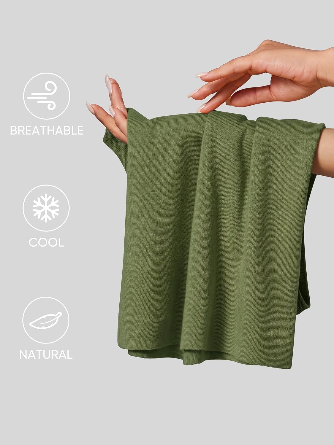 image:imageArachampCloz Womens Wool Blend Mock Neck Fall Business Casual Sweater TankOlive Green