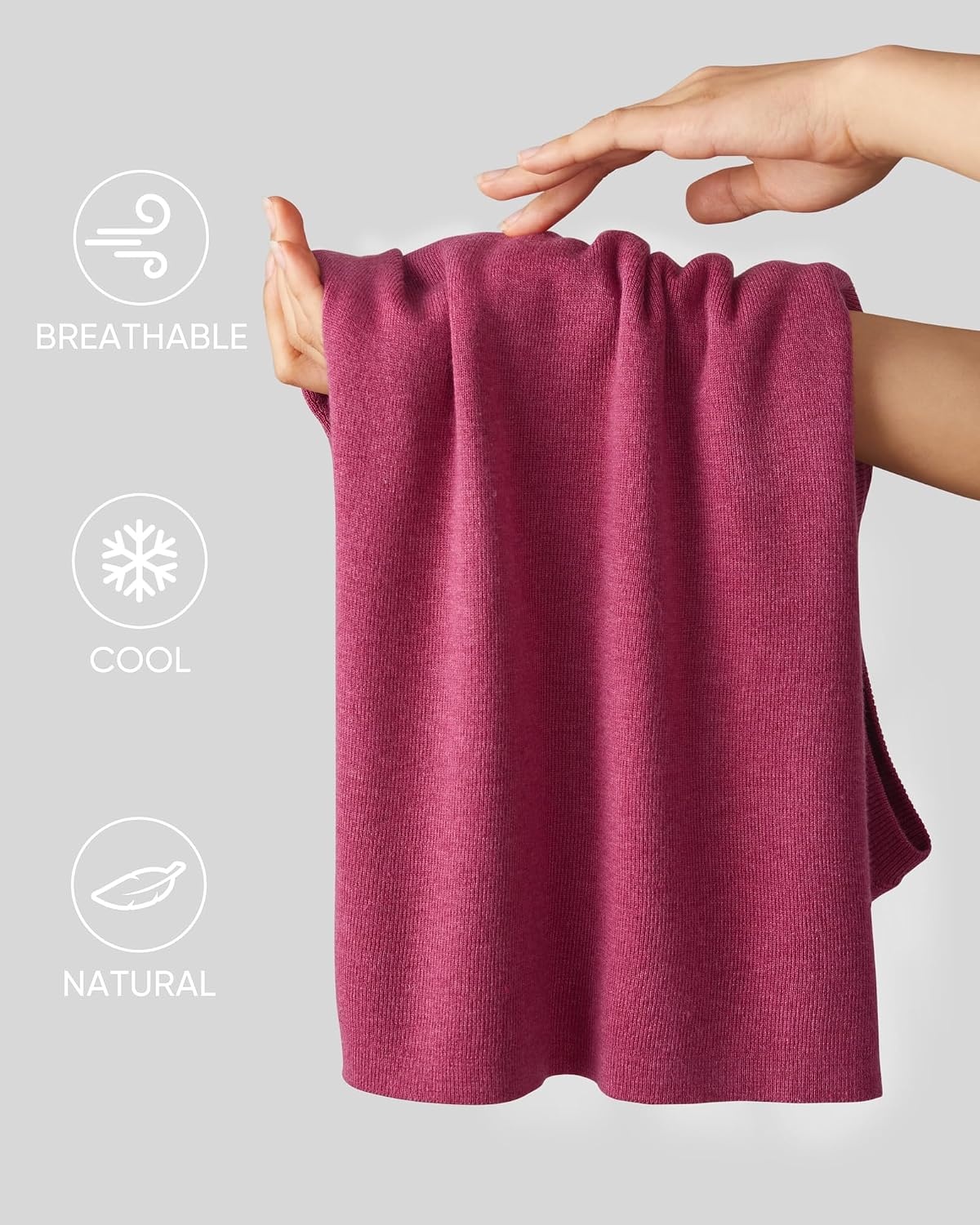 image:imageArachampCloz Womens Wool Blend Mock Neck Fall Business Casual Sweater TankRose Red