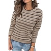 Striped Taupe Black