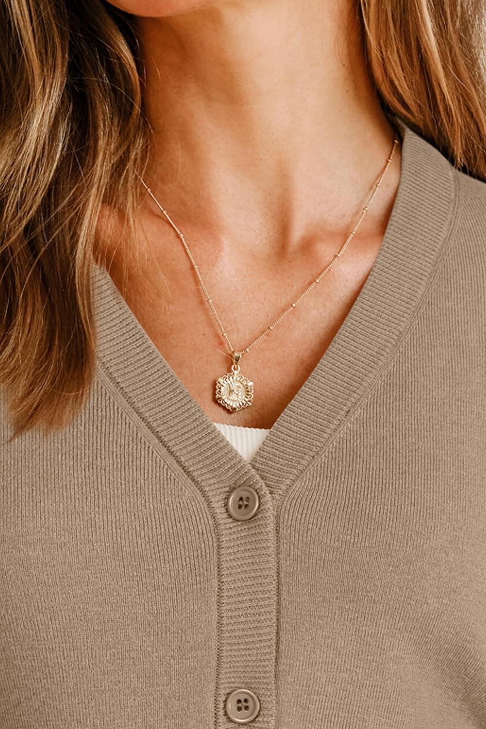 image:imageArachampCloz Womens Wool Blend Business Casual Fall Cardigan Sweaters TopsCamel