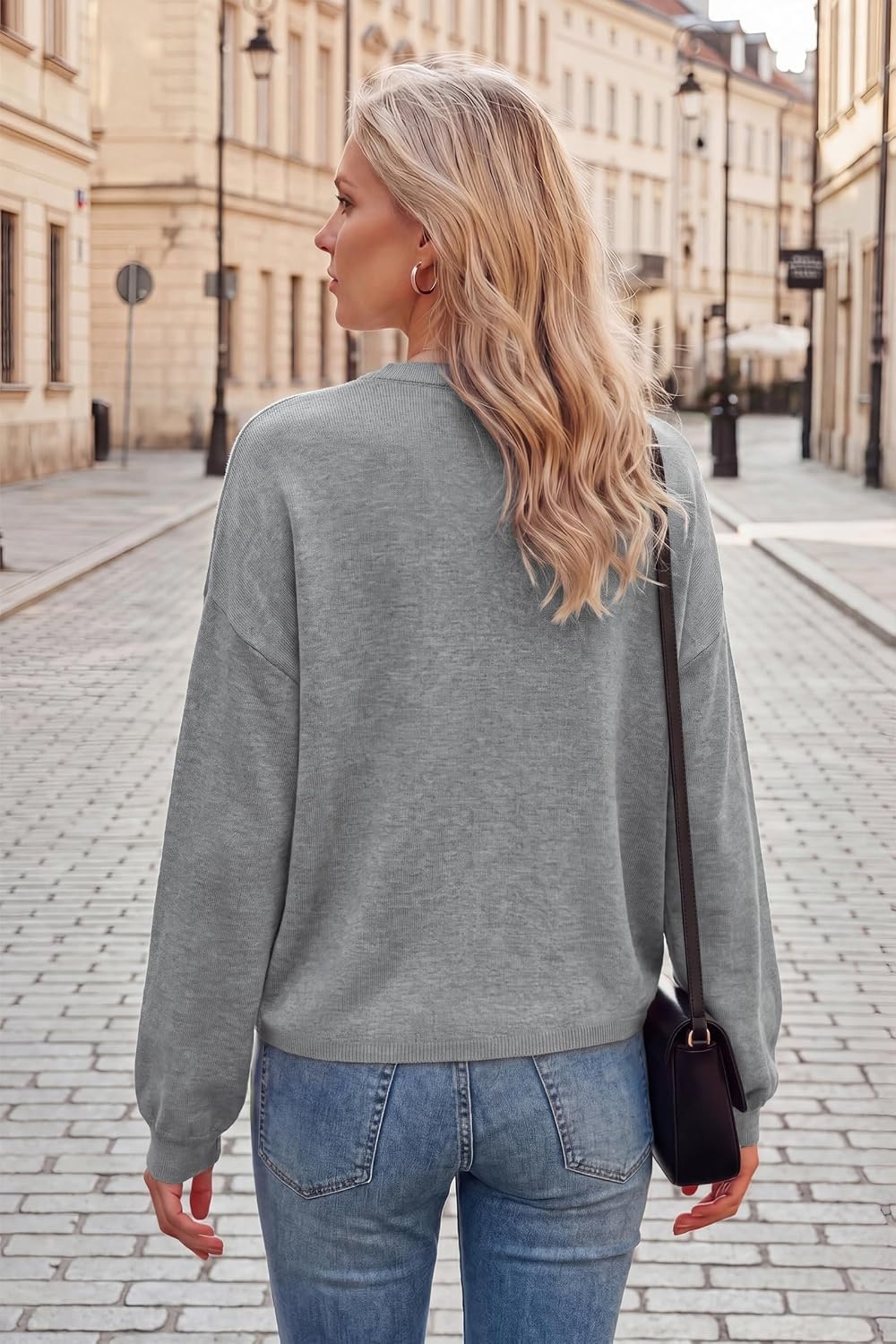 image:imageArachampCloz Womens Relaxed Fit Sweaters Spring Fall Casual Cozy Tops 2026Gray