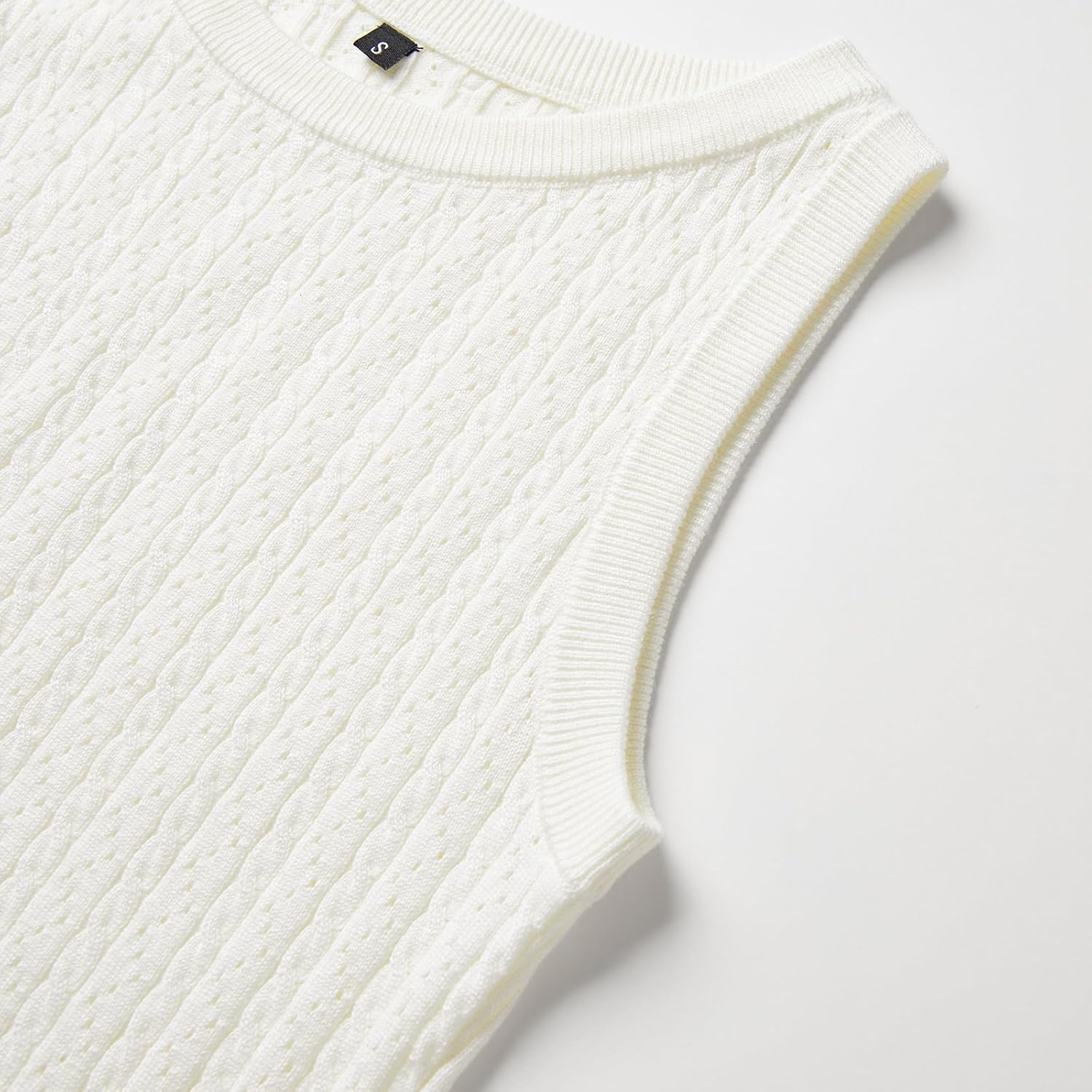 image:imageArachampCloz Womens Wool Blend Sleeveless All Season Business Casual TankCoffwhite