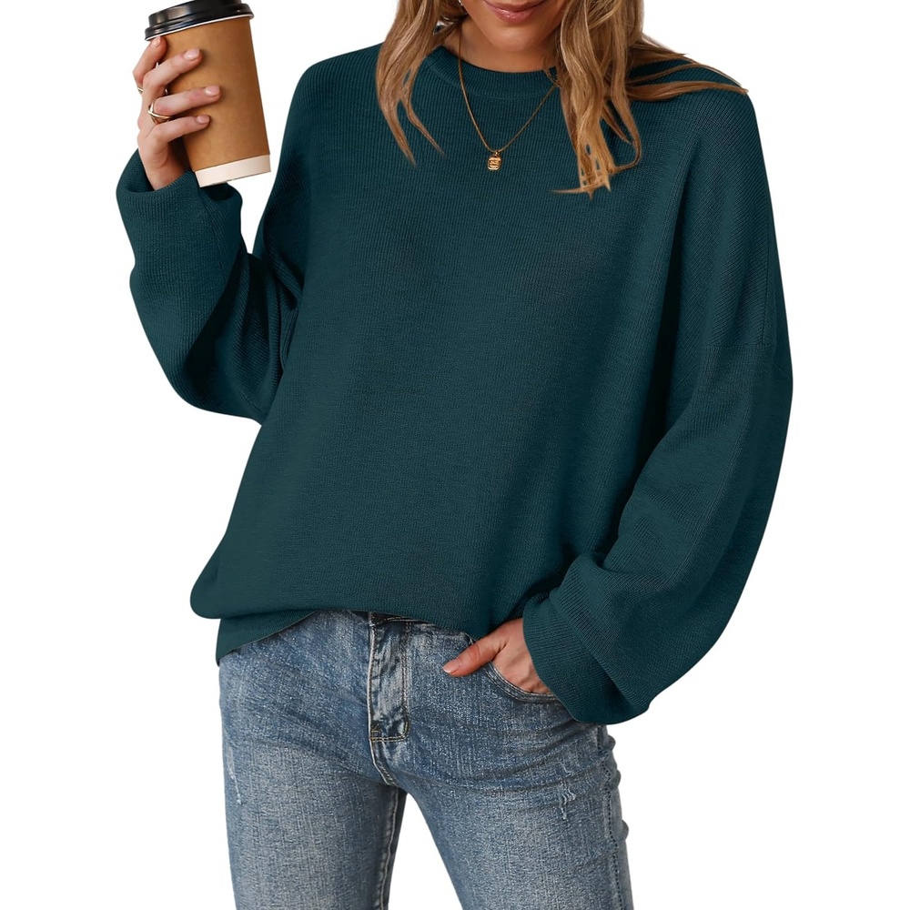 image:imageArachampCloz Womens Wool Blend Oversized Sweaters Fall Fashion Outfits 2026Dark Green